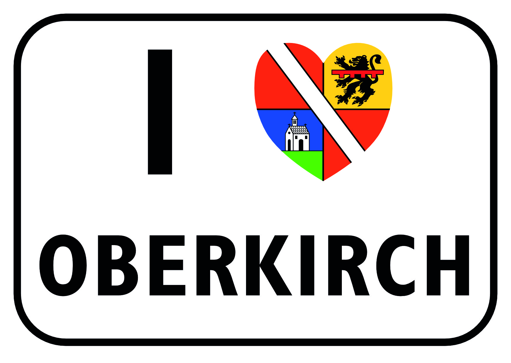 I love Oberkirch, Ansichtskarten