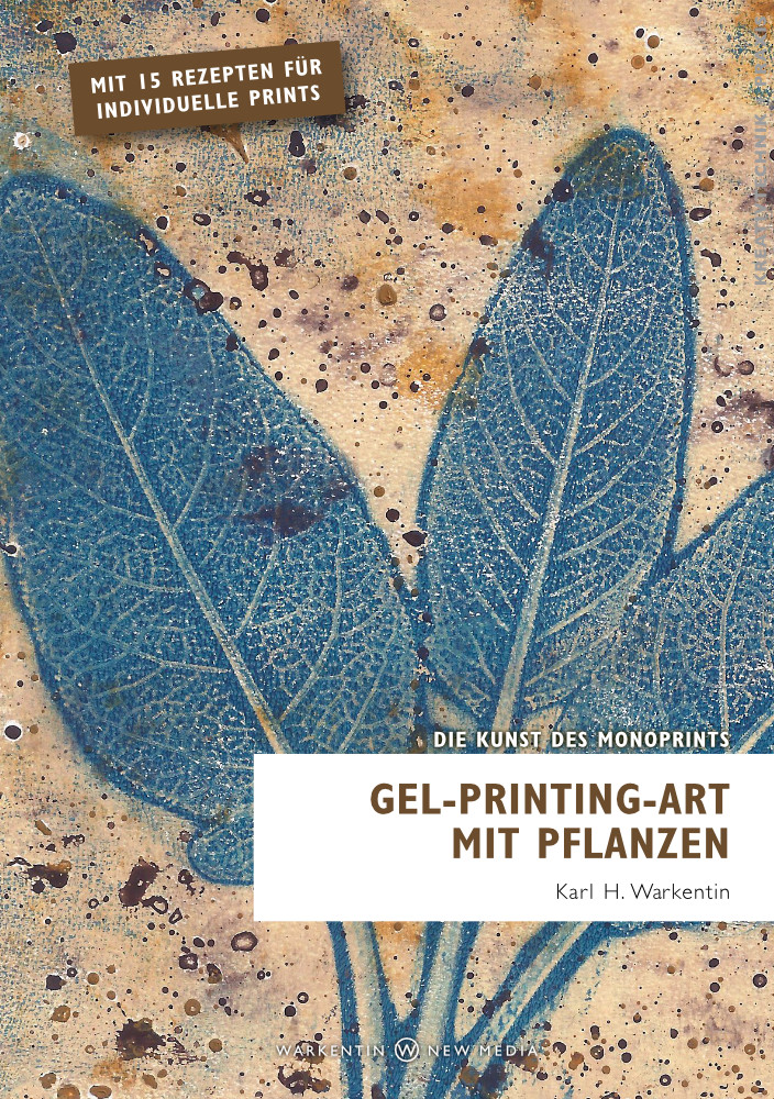 Gel-Printing-Art mit Pflanzen